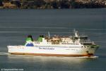 ID 6489 ARATERE (1998/12596grt/IMO 9174828), a Tranzrail-operated Cook Strait ferry, arriving in Auckland, NZ for drydocking at the Babcock NZ shipyard. Scrapped 2025.